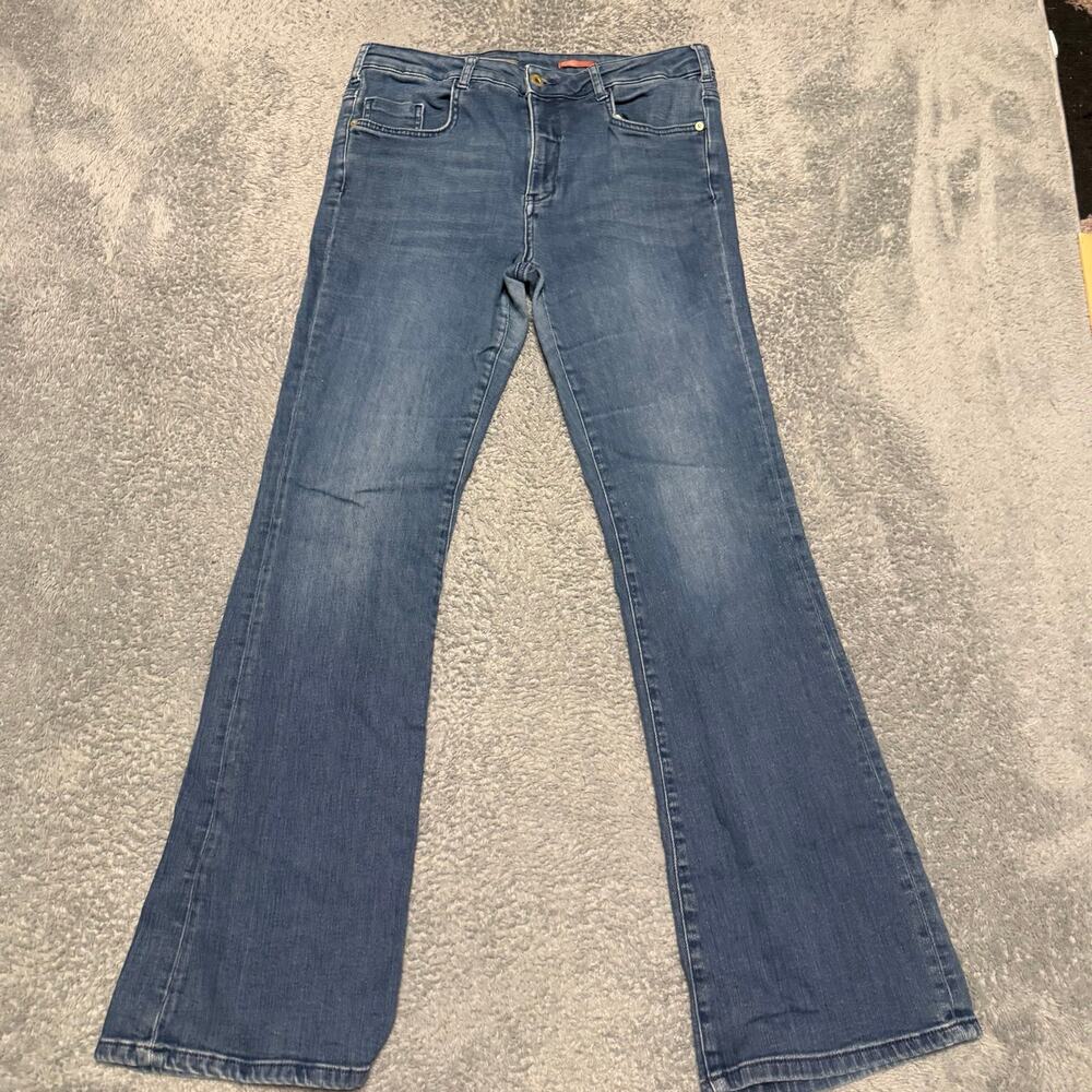 Pilcro Jeans Womens 32 (33x31.5) Demilune Boot Blue Stretch